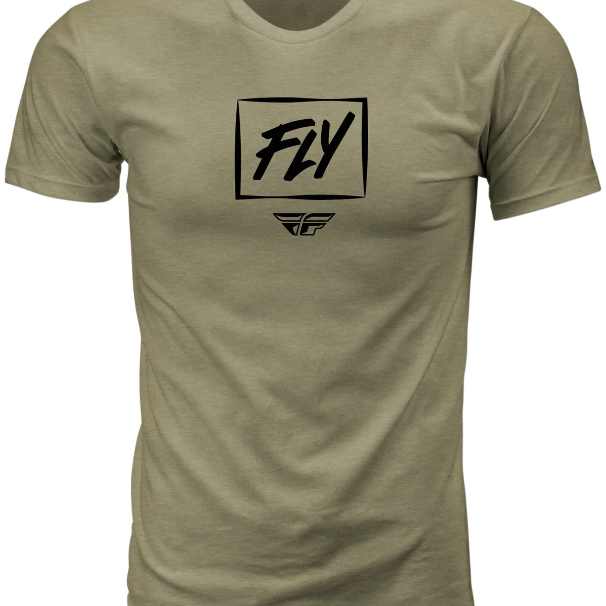 Relaxed Fly Zoom Tee Light Olive Sm Minimalist