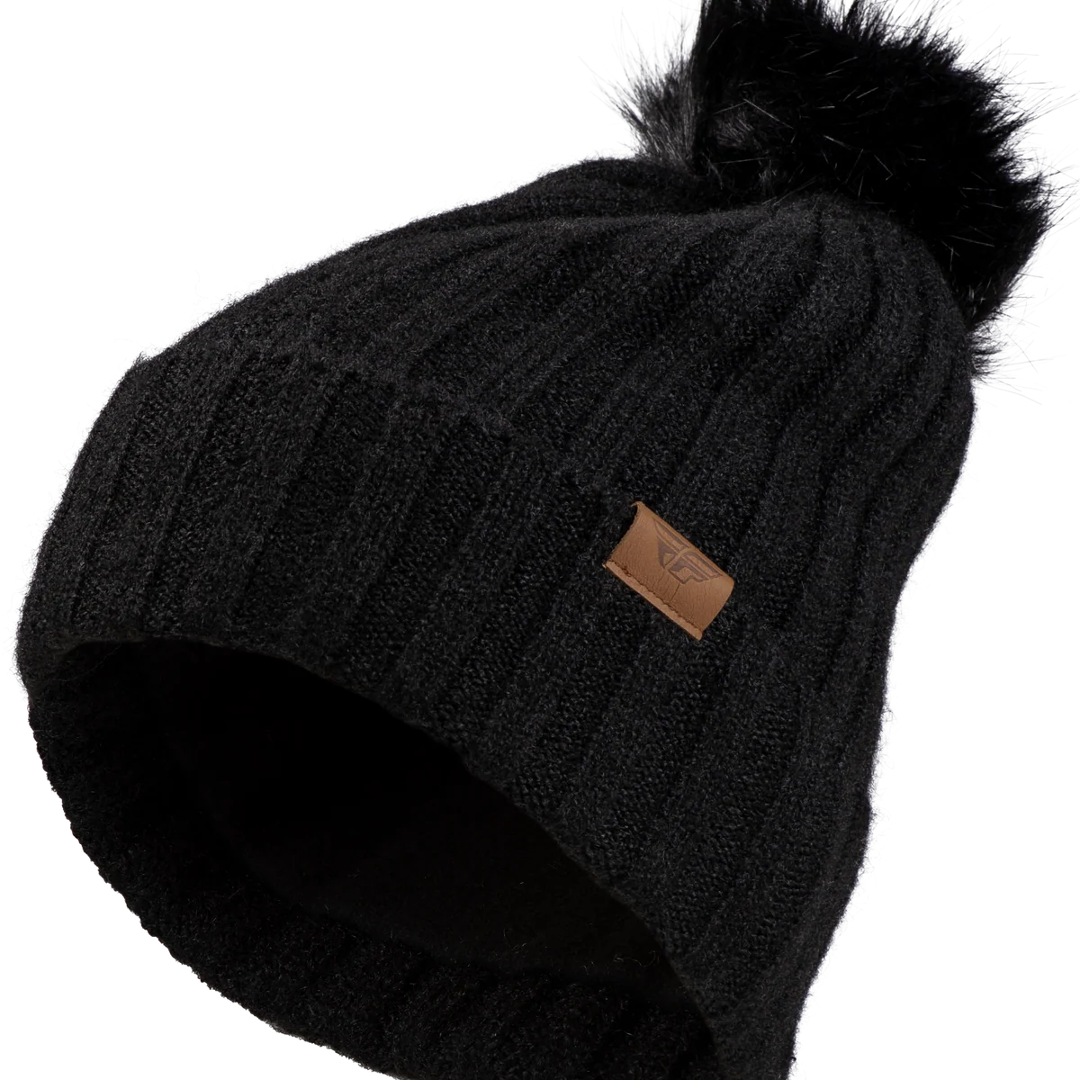 Safe Fly Women’s Snow Pom Beanie Black Traditional