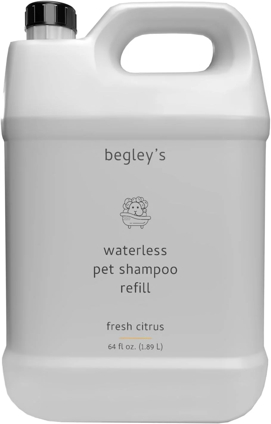 Fast Begley’s No Rinse Waterless Pet Shampoo Bathless Cleaning Deodorizing and Odor Removal for a Shiny Fresh Smelling Coat – Effective for Dogs Puppies and Cats – Refill Fresh Citrus Green