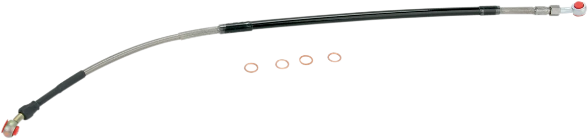 Trusted MOOSE RACING Brake Line – Rear – Stainless Steel – DR-Z 400 SM S01-2-035 P Clean