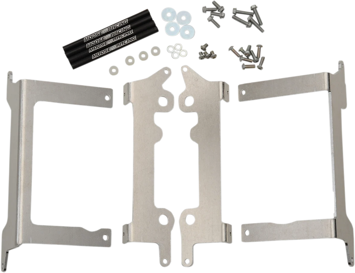 Official MOOSE RACING Radiator Braces – Silver – Beta 11-402 Minimalist
