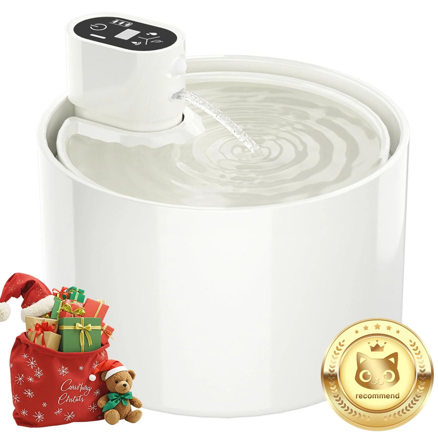 Reliable Jzla Pro Ceramic Cat Water Fountain — Cordless 78oz 4-Filter System Secure