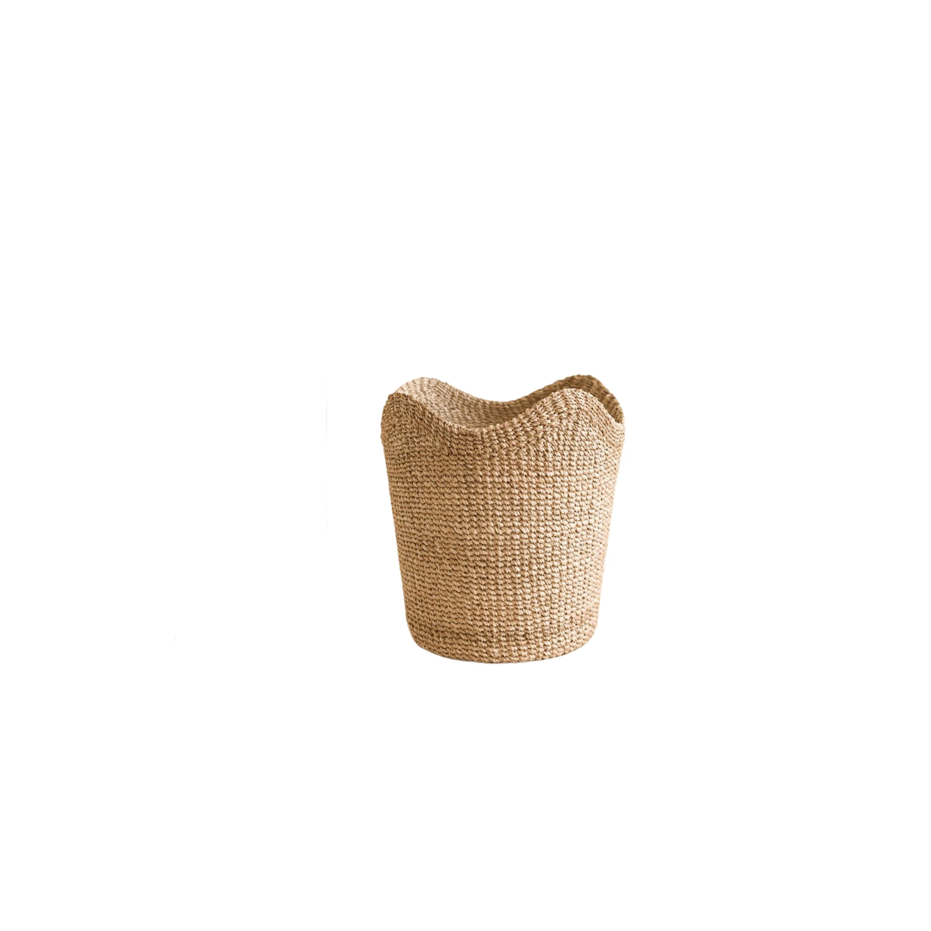 Pure LIKHA Abaca Small Scallop Basket Eco-Friendly