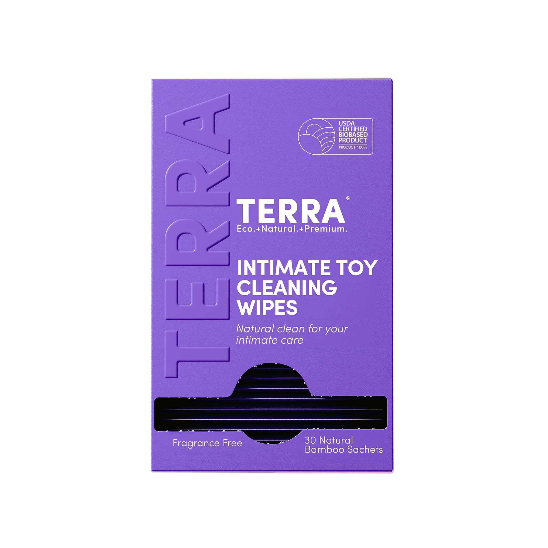 Sustainable Terra Initimate Toy Cleaning Wipes Individually Wrapped Convenient