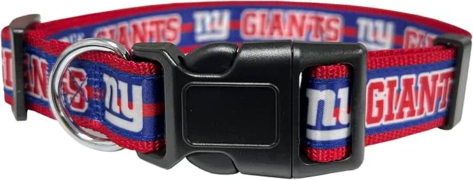 Fashionable Pets First NFL New York Giants Licensed PET COLLAR Small Relaxed