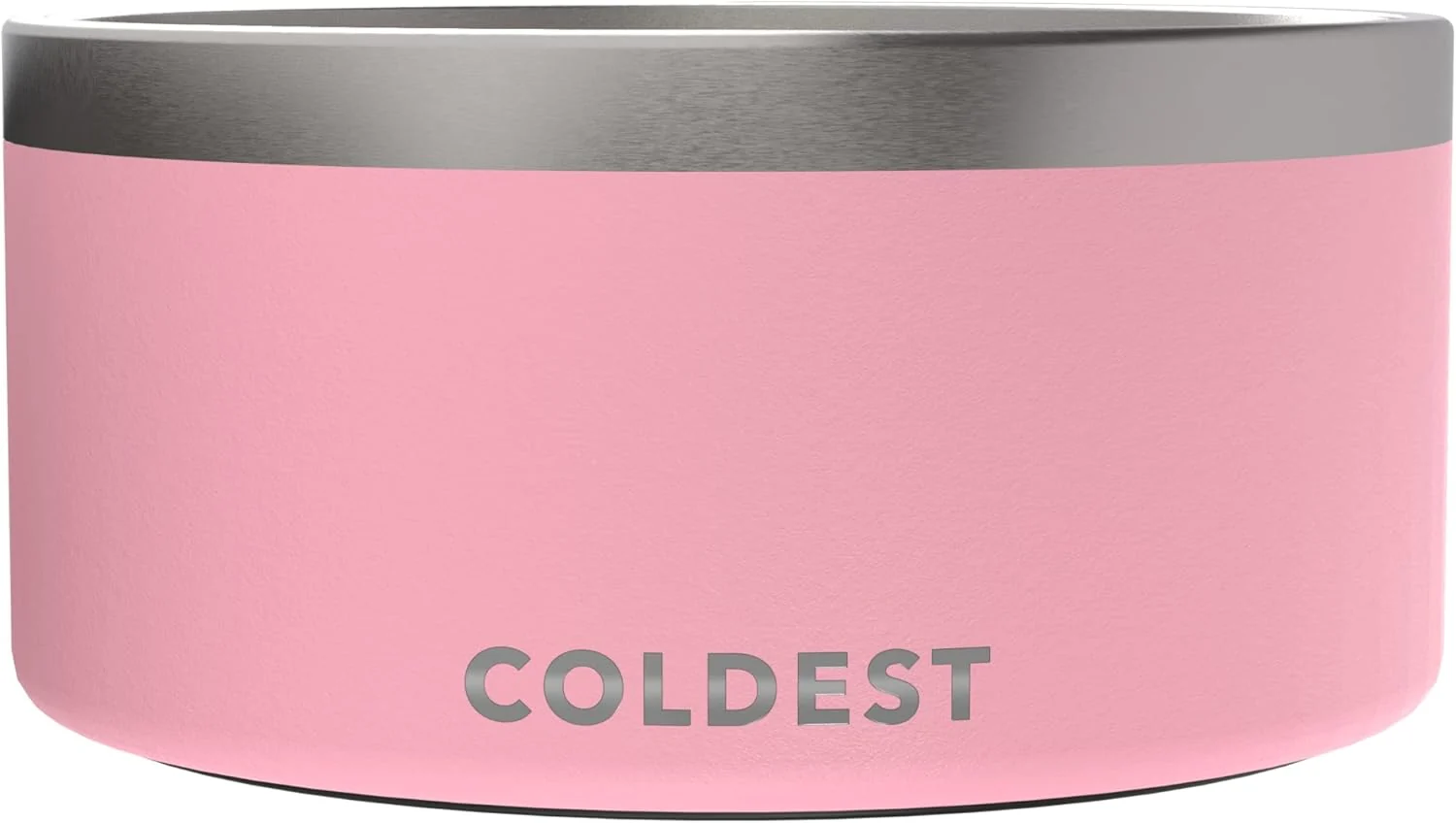Classic Coldest Dog Bowl – Anti Rust Metal Non Slip 3 Layers Insulated Stainless Steel Dog Bowls – Spill Proof Heavy Duty – Water Bowl for Dogs Cats Pets Dish Washer Safe 200 oz Cotton Candy Pink Solid
