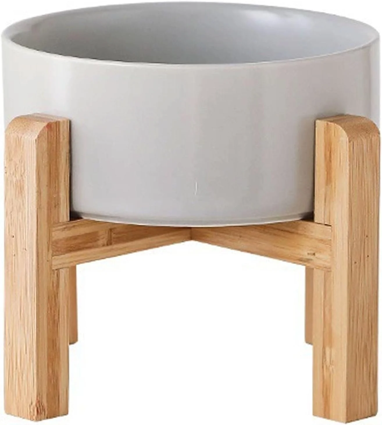 High-Grade Petygooing 28 OZ Grey d Raised Ceramic Dog Bowl for Small and Medium Breeds Dog Food Water Dish with Stand Pet Feeding Bowl with Anti Slip Rubber for Cats Small and Medium Dogs 3.6 Cups Green
