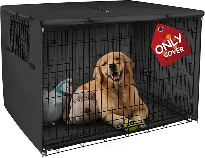 Specialty Explore Land Dog Crate Cover Heavy Duty Polyester Pet Kennel Sunshade Universal User-Friendly