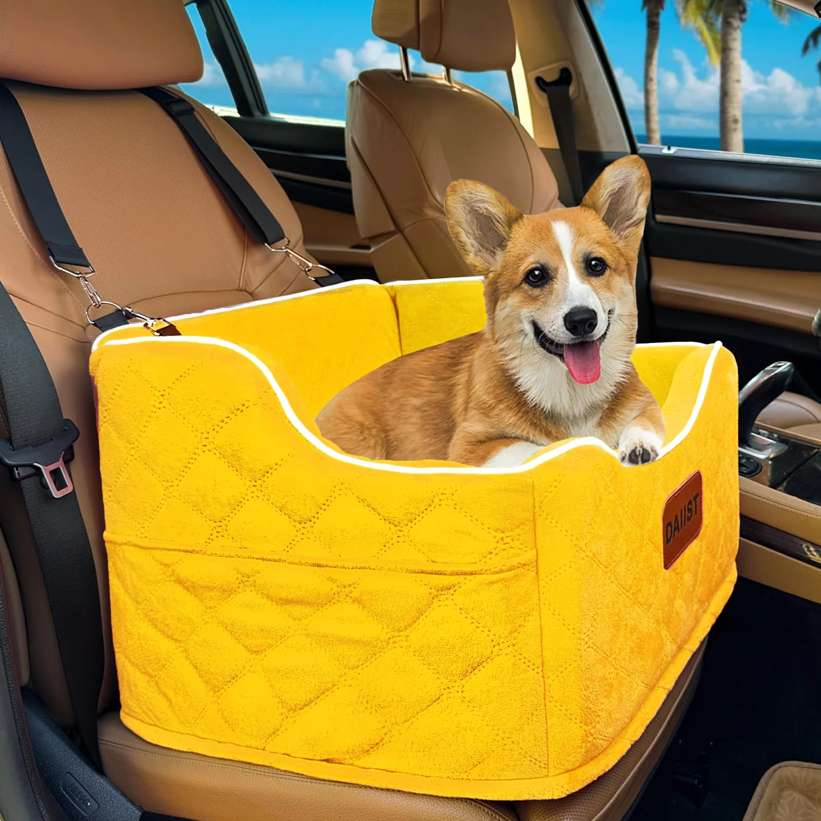 Professional DAIIST Dog Car Seat for Small Medium Dogs – d Comfort Safe Travel Under 35 lbs Artisan