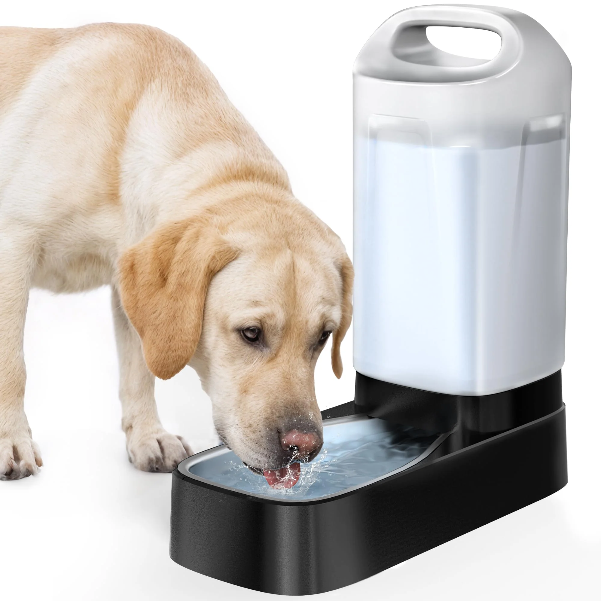 Premium PETNF Automatic Dog Water Dispenser – 2.4 Gallon Gravity Feeder Anti-Splash Easy Clean Exclusive