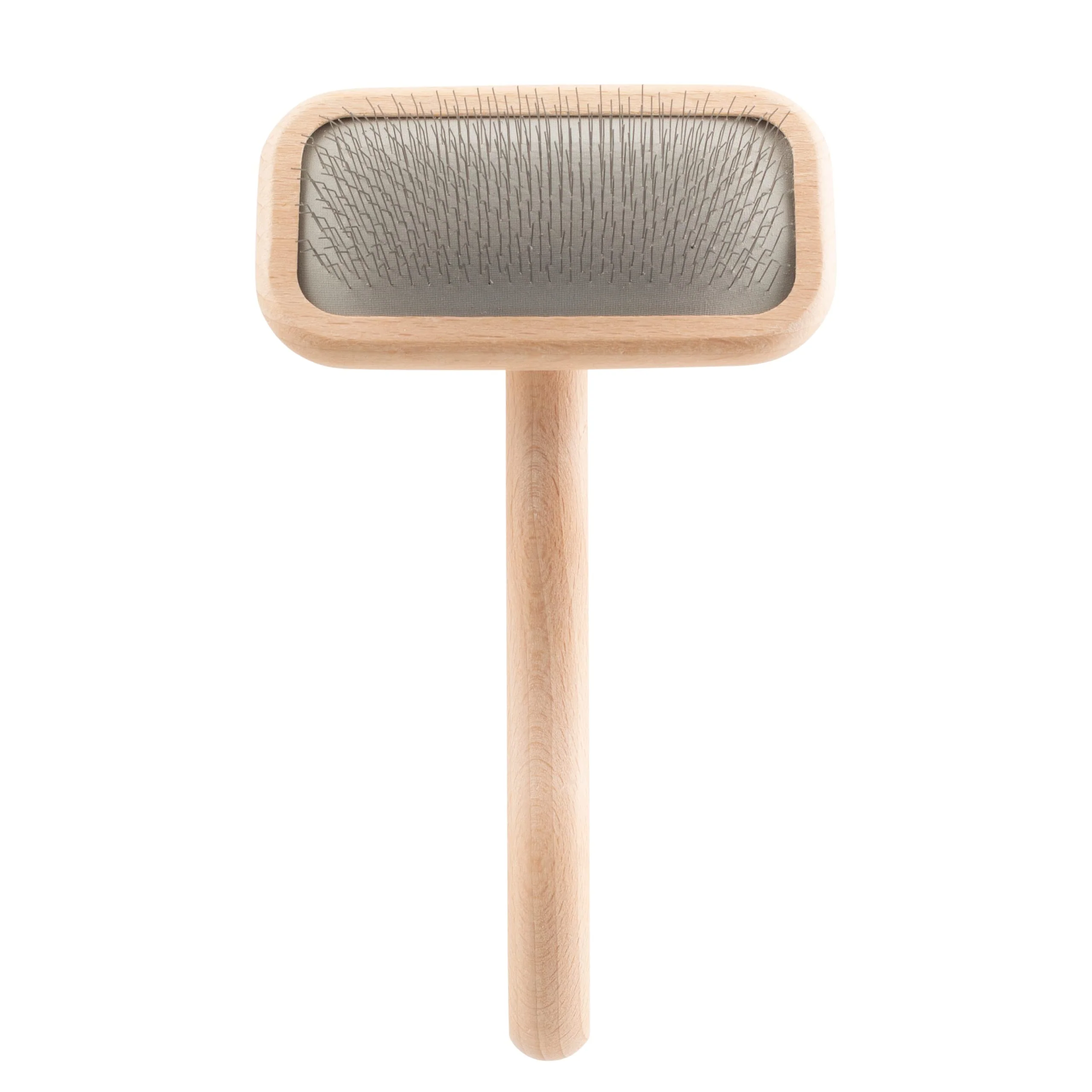 Official Chris Christensen Mark II Slicker Brush — Small Beech Wood Ground Pins Made in Germany Proven