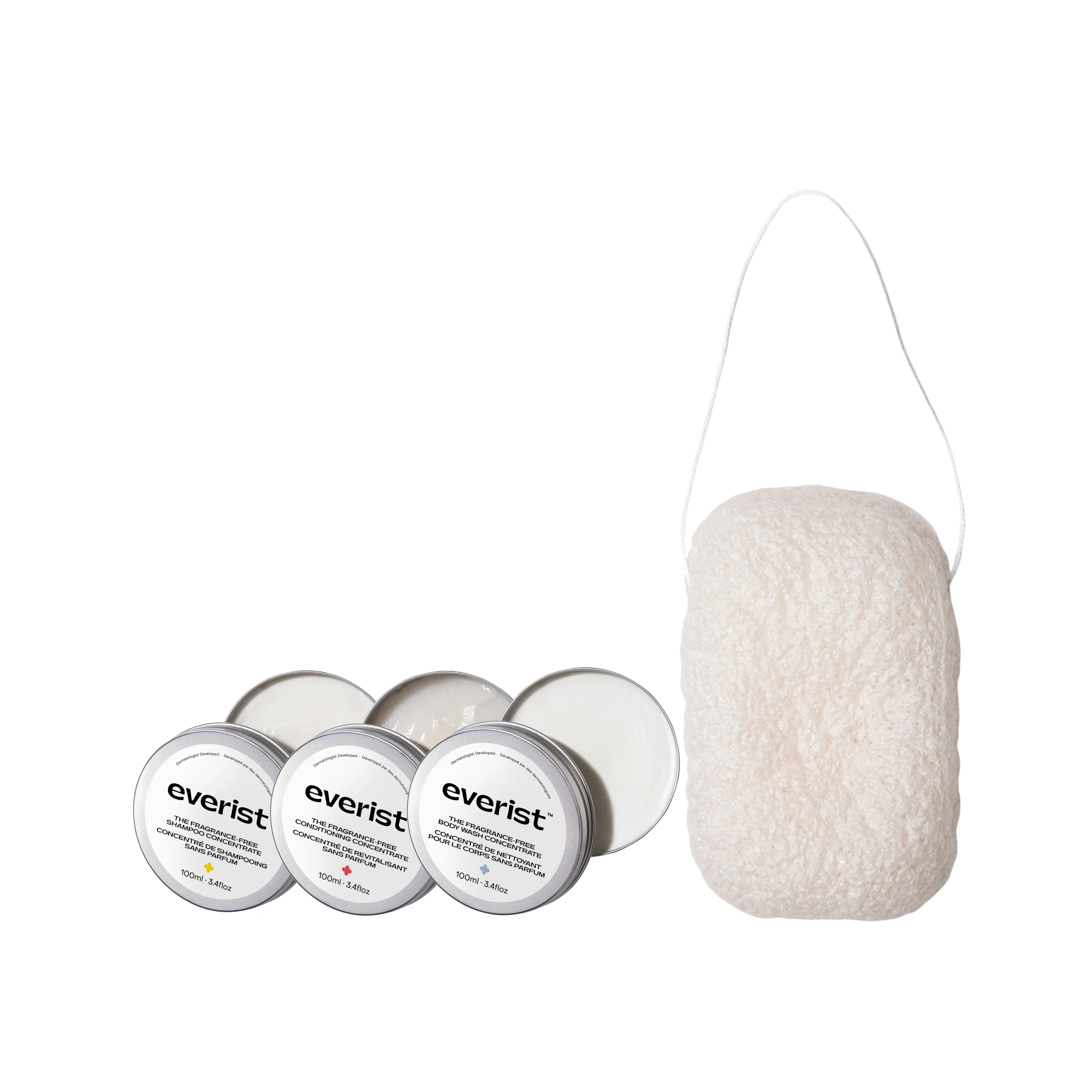 Traditional Everist The Fragrance- Hair Body Care Bundle with Konjac Sponge Fine Crafted