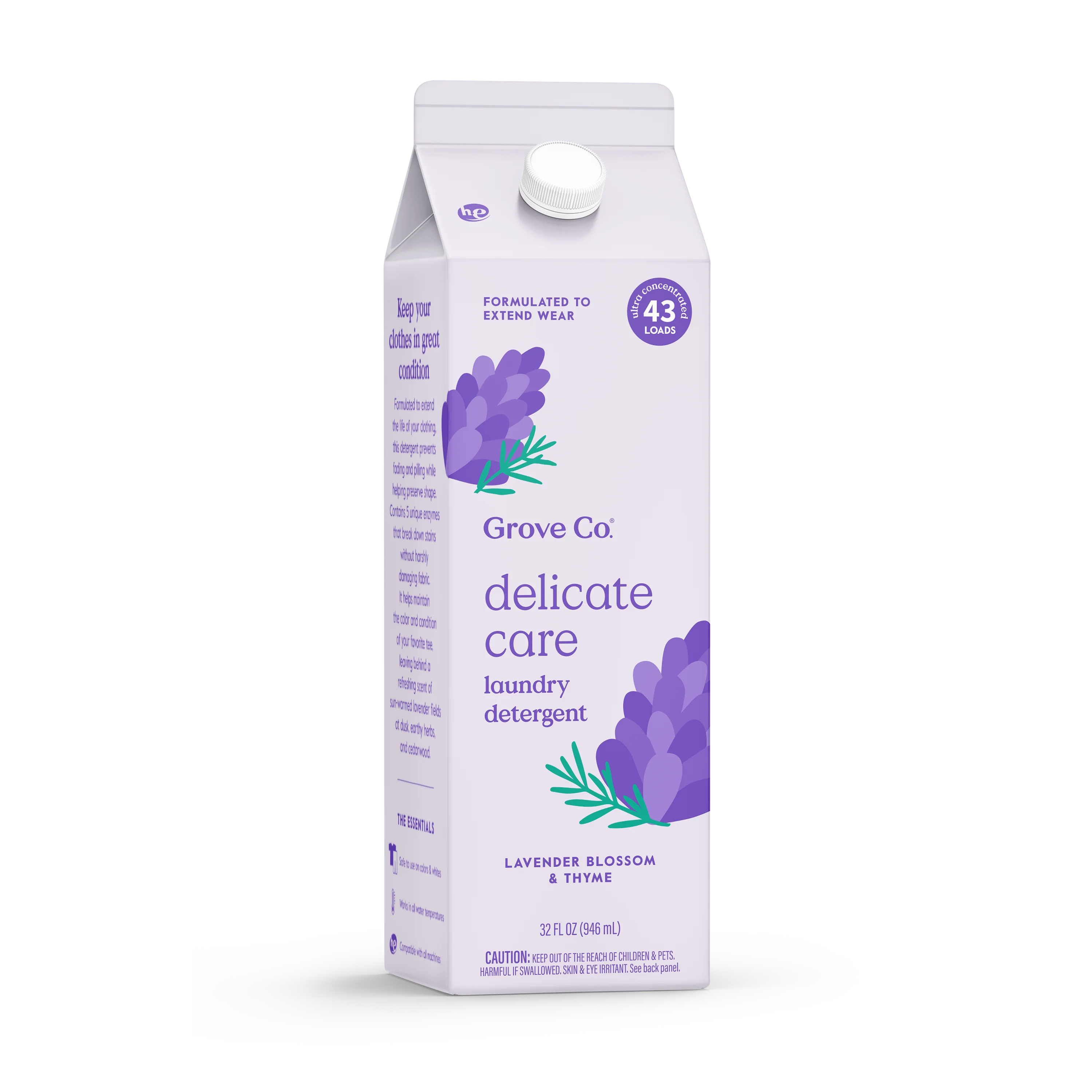 Organic Grove Co. Delicate Care Laundry Detergent – Prevents Fading Pilling Solid