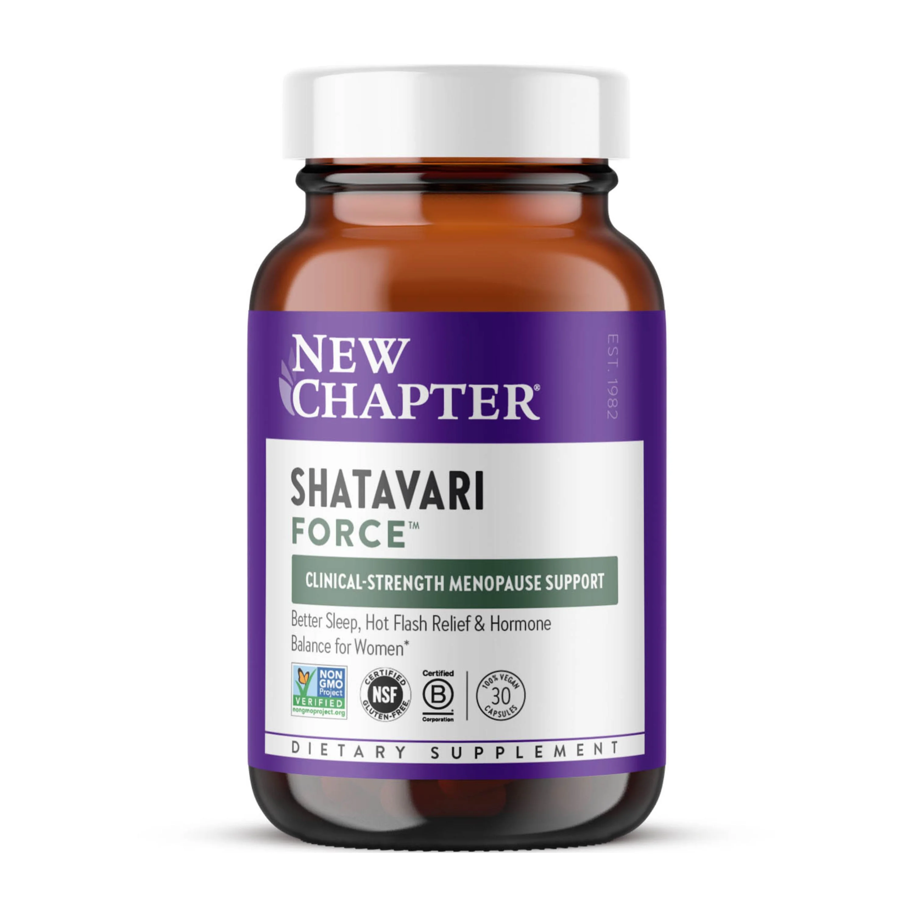 Clean New Chapter Shatavari Force – Clinical-Strength Menopause Support Exclusive