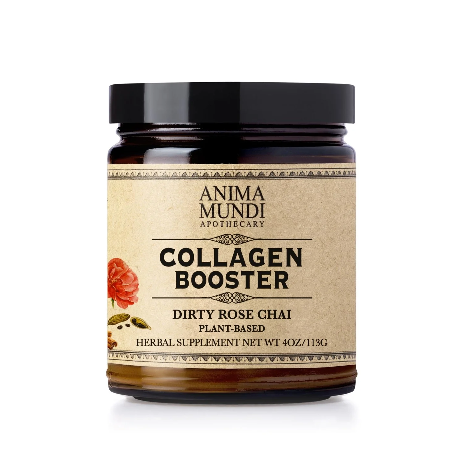 Organic Anima Mundi COLLAGEN BOOSTER Powder Dirty Rose Chai Powerful