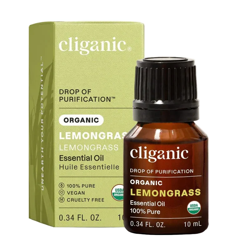 Outstanding Cliganic Organic Lemongrass Essential Oil – Drop of Purification High-Quality