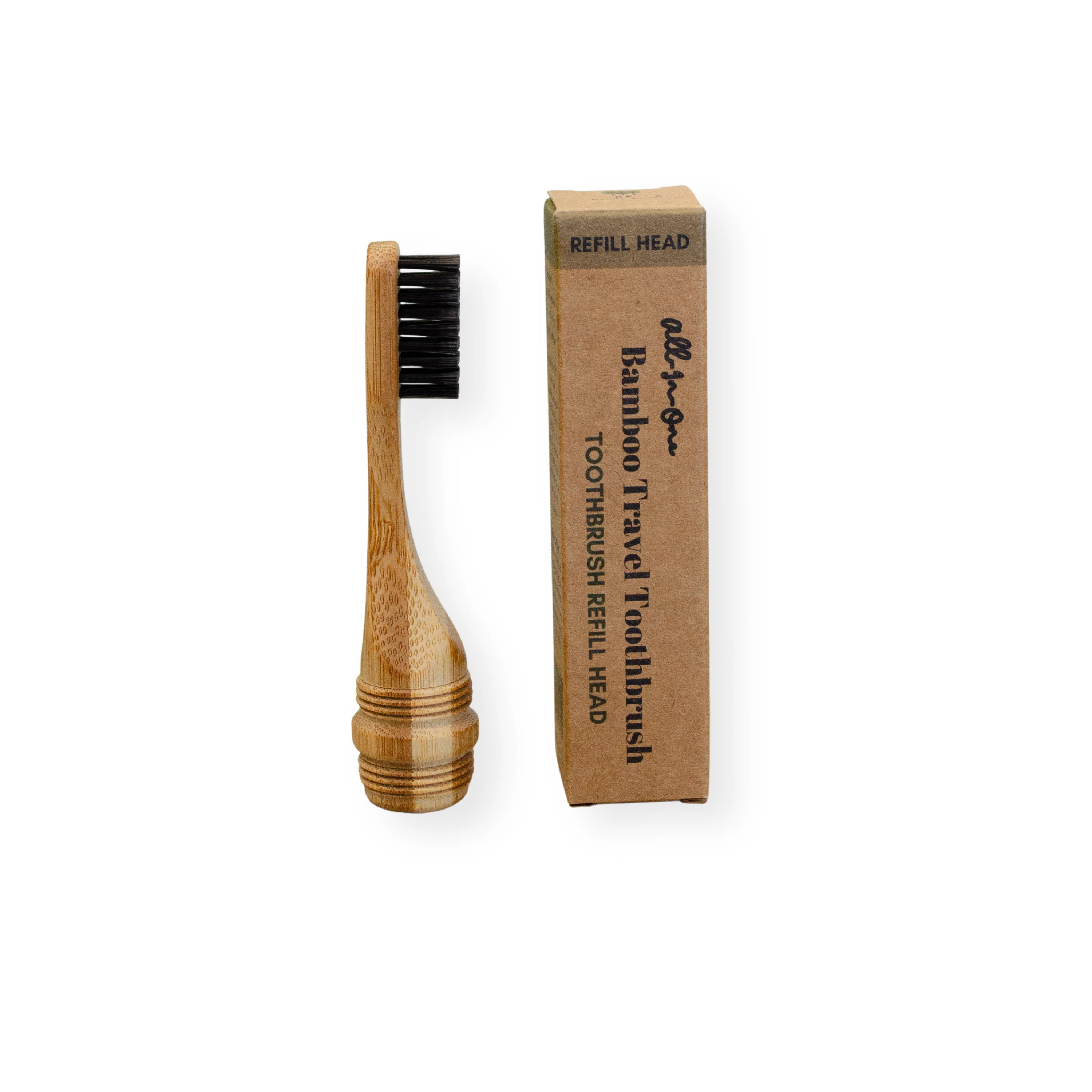 Trendy Me Mother Earth All-in-One Bamboo Travel Toothbrush 2.0 Head – Refill Head Certified