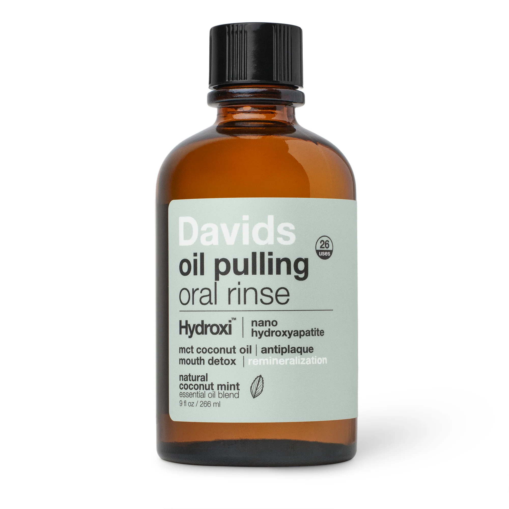 High-End Davids Hydroxi™ Oil Pulling Oral Rinse w Nano Hydroxyapatite Classic