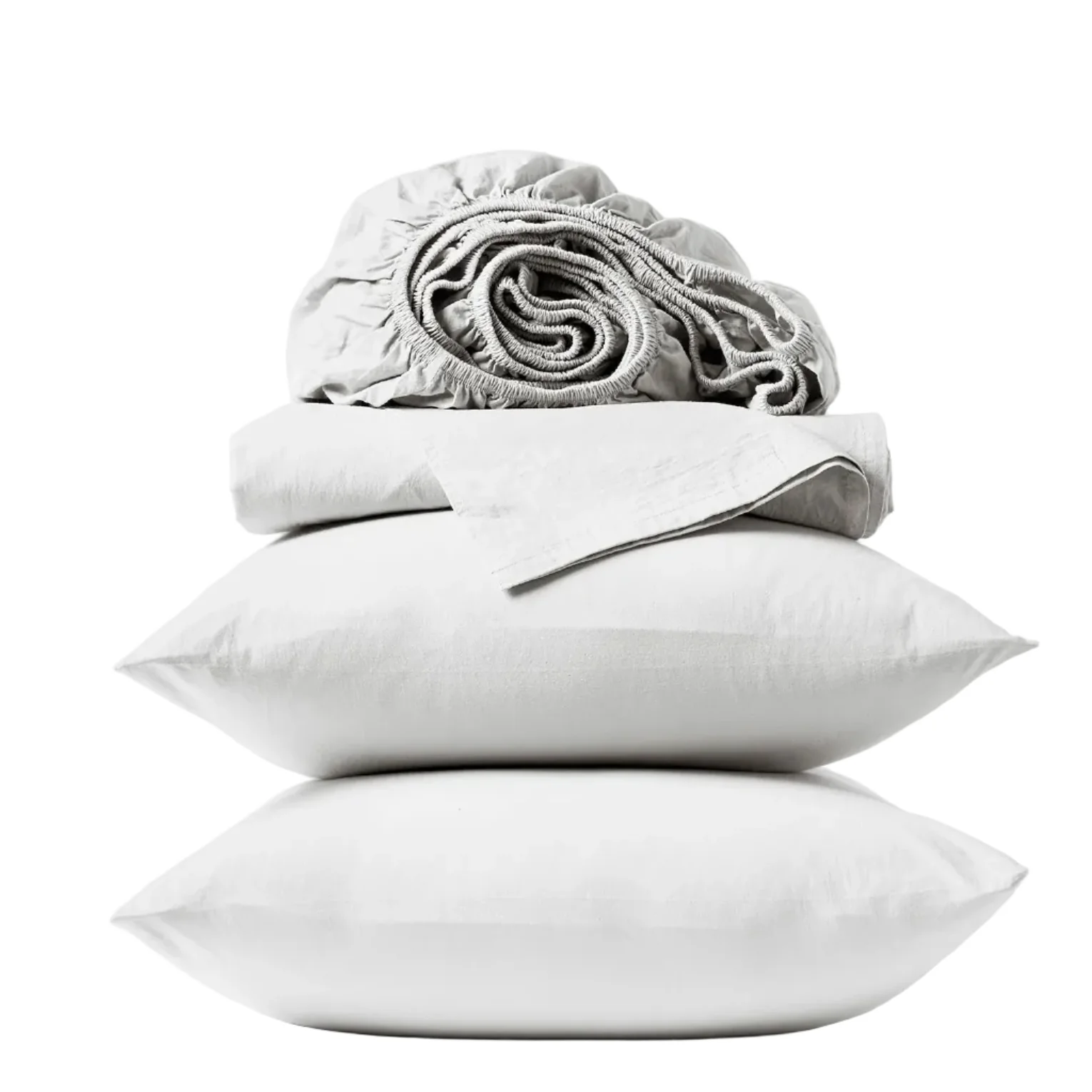 Enhanced Coyuchi Organic Crinkled Percale™ Sheet Set Reusable