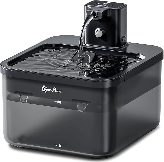 Authentic DownyPaws Cat Water Fountain Cordless 84oz 2.5L Fursink Wireless Pet Water Proven