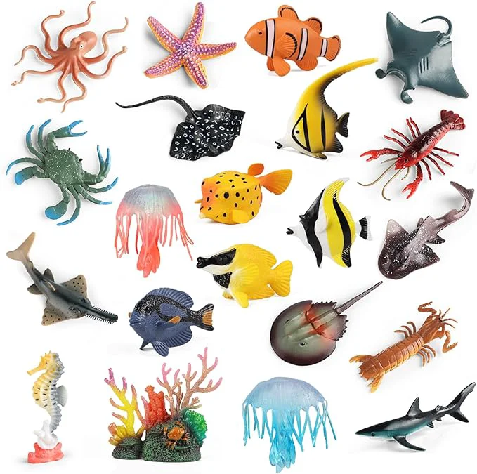Smart Sea Animals Toys Figures 21Pcs by kukifun – Animals Convenient