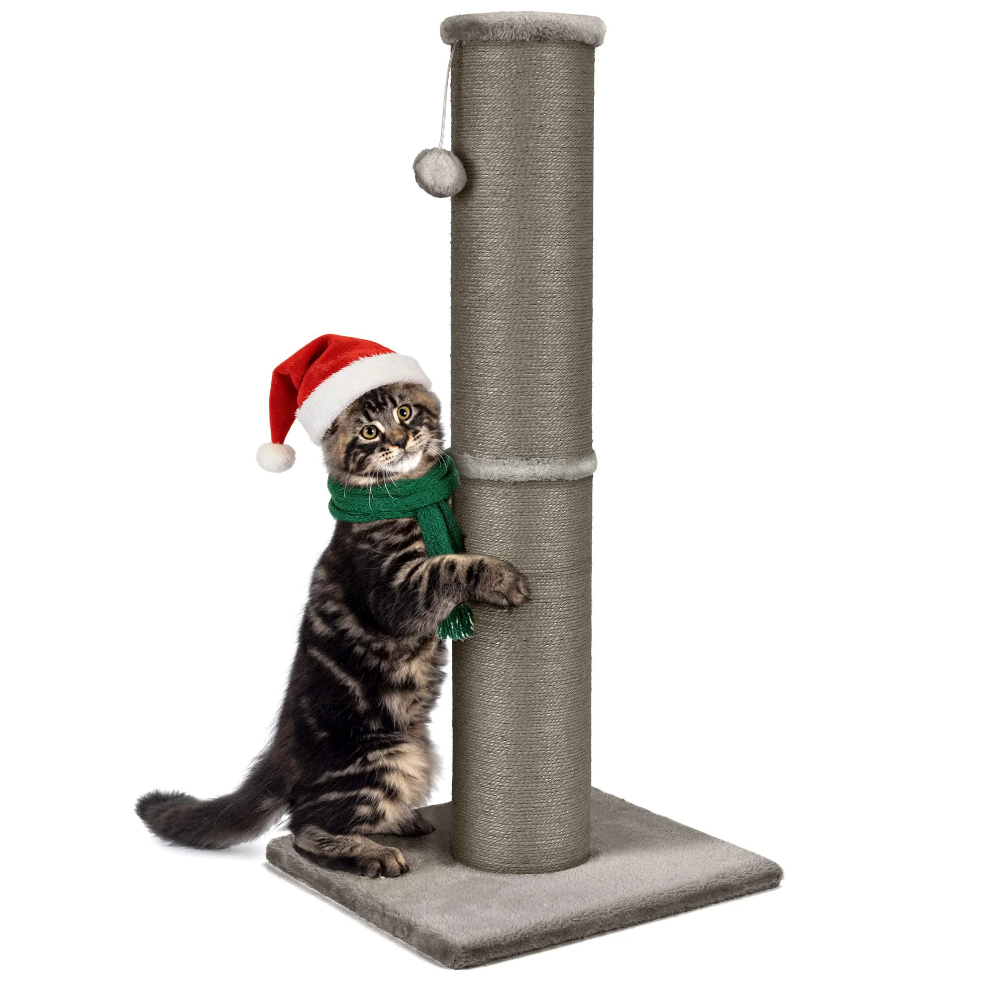 Professional PAWSCRAT 32-Inch Cat Scratching Post – Durable Natural Sisal Furniture Protector Functional