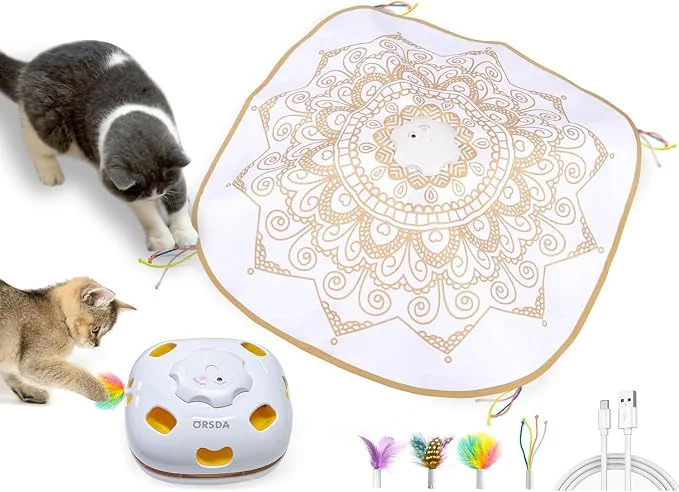 Luxury ORSDA Cat Toys for Indoor Cats 4 in 1 Interactive Cat Toys Automatic Cat Toy Exclusive