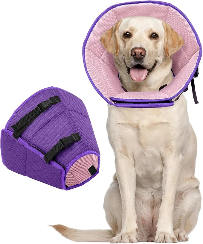 Refined Dog Cone Collar After Surgery for Large Dogs Adjustable Soft Cone for Dogs to Selected