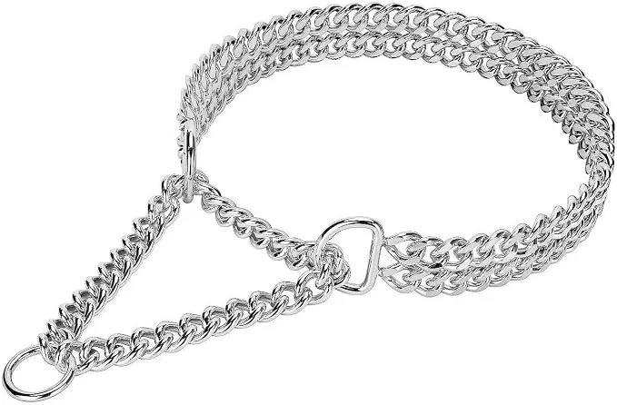 Original Design Silver Dog Chain Collar Efficient