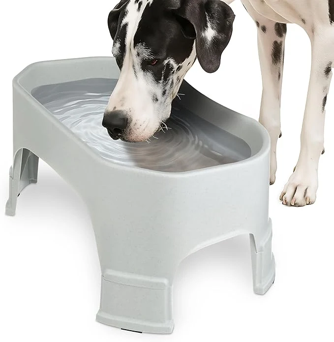 Premium Material Neater Pet Brands Extra Large Water Bowl for Dogs d Outdoor Dog Water Bowl 2.25 Gallon XL Capacity Big Trough Style Food Dish for Indoors or Outside No Spill Large Dog Bowls Vanilla BeanAbout ThisOverview Certified