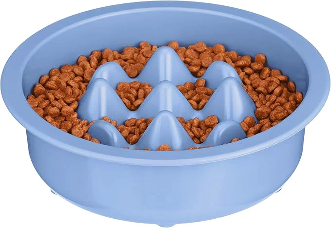 Dependable The Niner Slow Feed Bowl – Raised Peaks Slow Down Pets Eating – Fits d Feeders Including Neater Feeder Large Sizes – Gentle on Teeth and Gums – Holds up to 2 Cups Blue About ThisOverview Casual