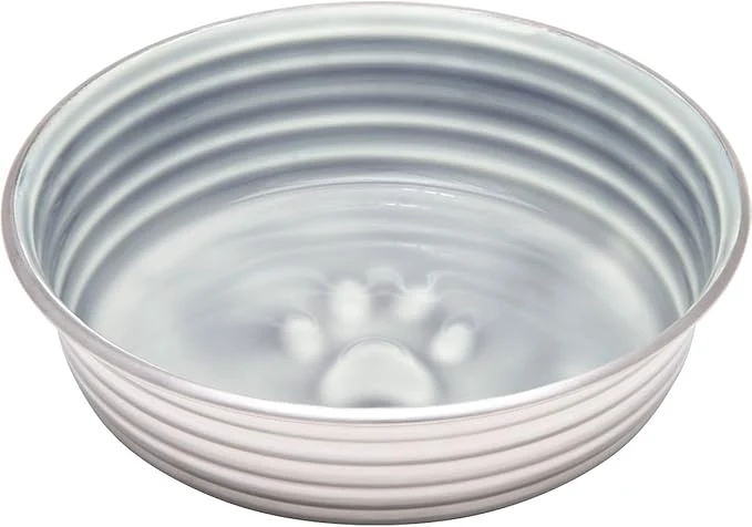 Comfortable Loving Pets – Le BOL Dog Food Water Bowl Enamel Ceramic Bowl No Tip Stainless Steel Pet Bowl No Skid Spill Proof Extra Small Parisian Gray About ThisOverview Casual