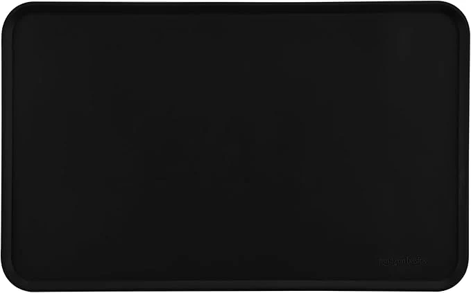 Eco-Friendly Amazon Basics Waterproof Non-Slip Silicone Pet Feeding Mat with Raised Edges for Food and Water Bowls Easy to Clean Pet Placemat to Protect Floors 18.5 x 11.5 BlackAbout ThisOverview Advanced