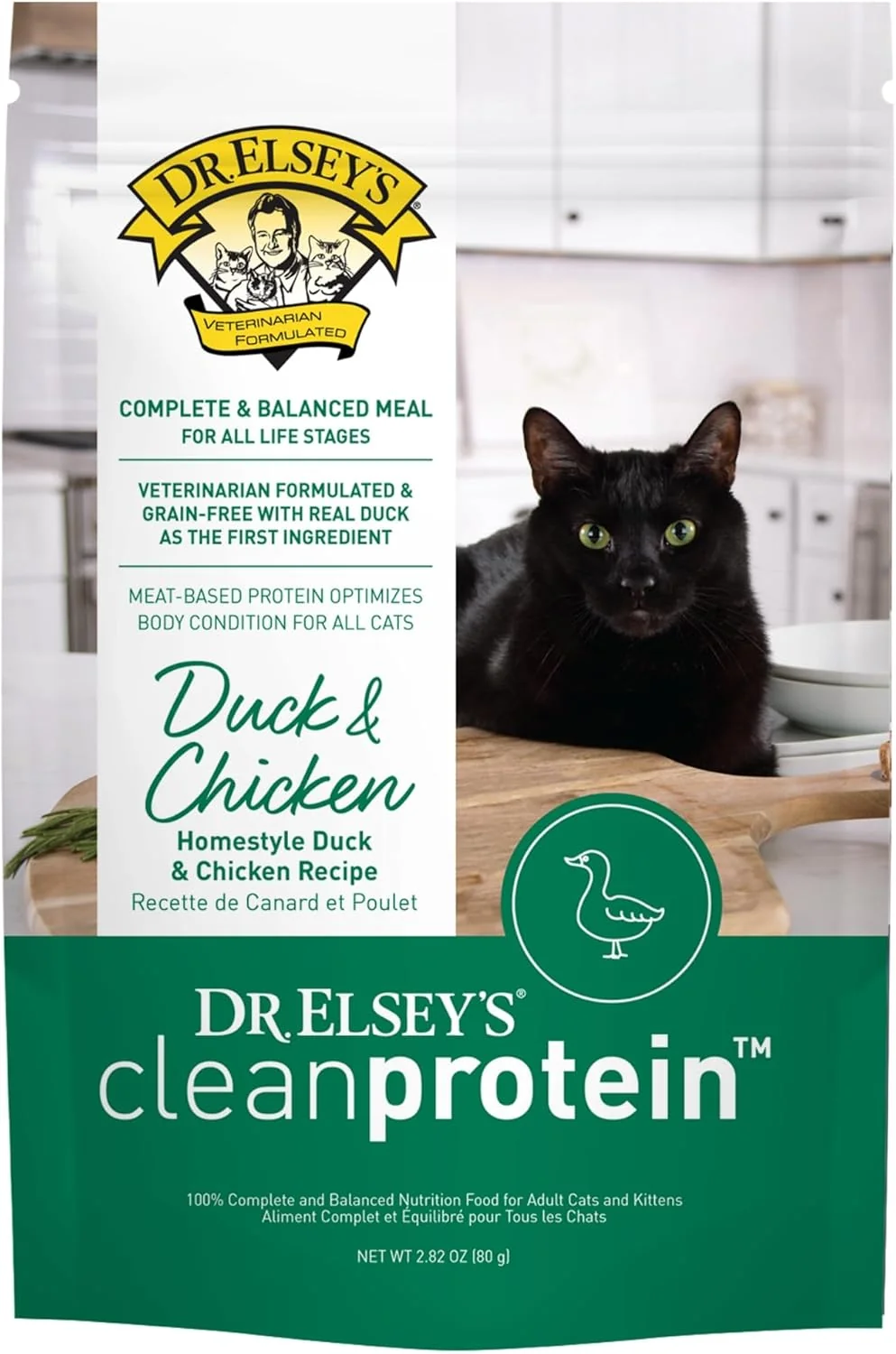 Sustainable Dr. Elsey’s® cleanprotein® Duck Chicken Homestyle Recipe All-Meat Pouch Pack of 12 Luxury