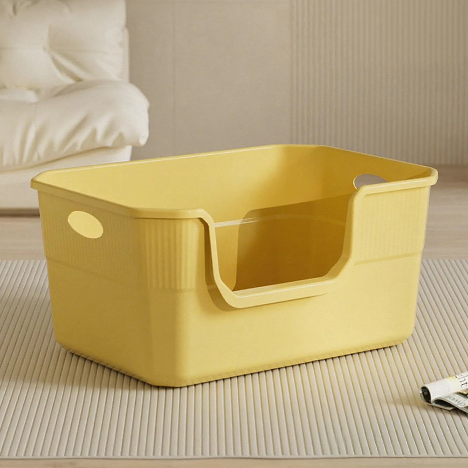 Innovative LoopTime Large Cat Litter Box – High Sides Low Entry Next-Generation