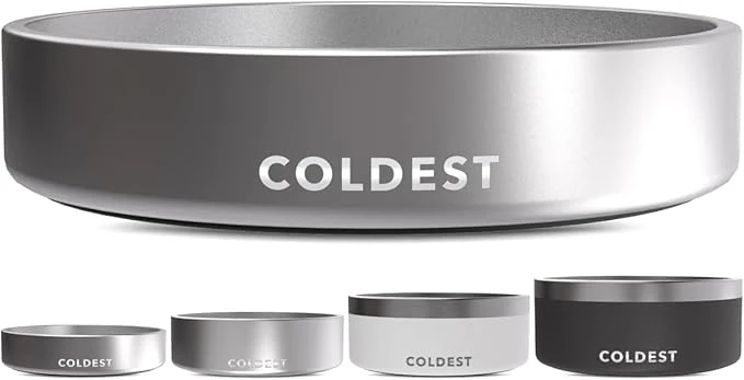 Luxury Coldest Dog Bowl – Anti Rust Metal Non Slip 3 Layers Insulated Stainless Steel Dog Bowls – Spill Proof Heavy Duty – Water Bowl for Dogs Cats Dish Washer Safe 21 oz Polished Stainless Steel About ThisOverview Traditional