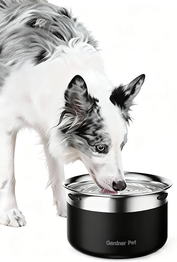 User-Friendly Gardner Pet Dog Bowls 1 Gallon 3.85L Stainless Steel No Spill Water Bowl Slow Water Feeder Metal Dog Bowls Spill Proof Water Dispenser for Large Dogs Promotes Healthy Hydration Black About ThisOverview Expertly Made