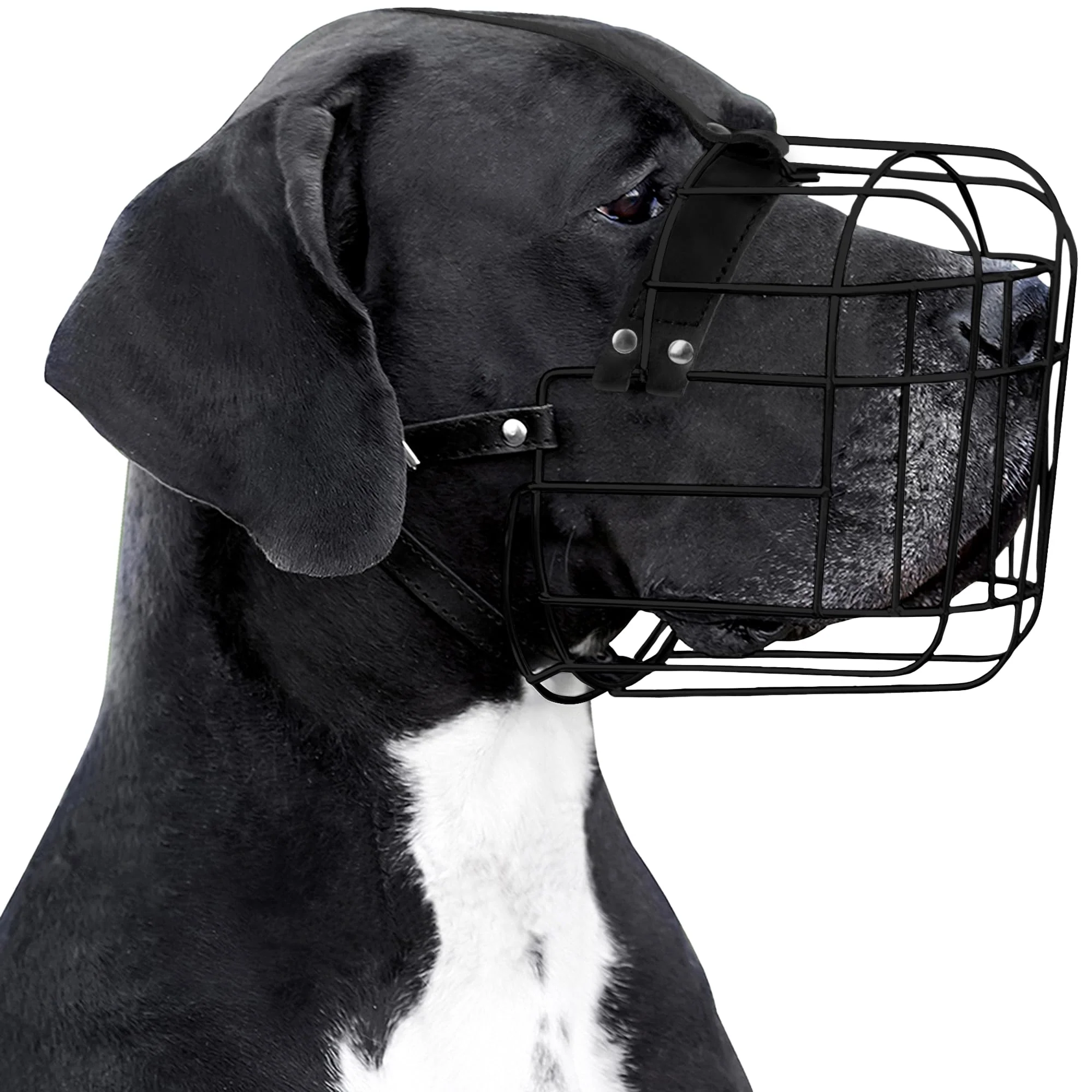 Versatile BRONZEDOG Adjustable PVC Wire Basket Muzzle for Large XL Dogs Original