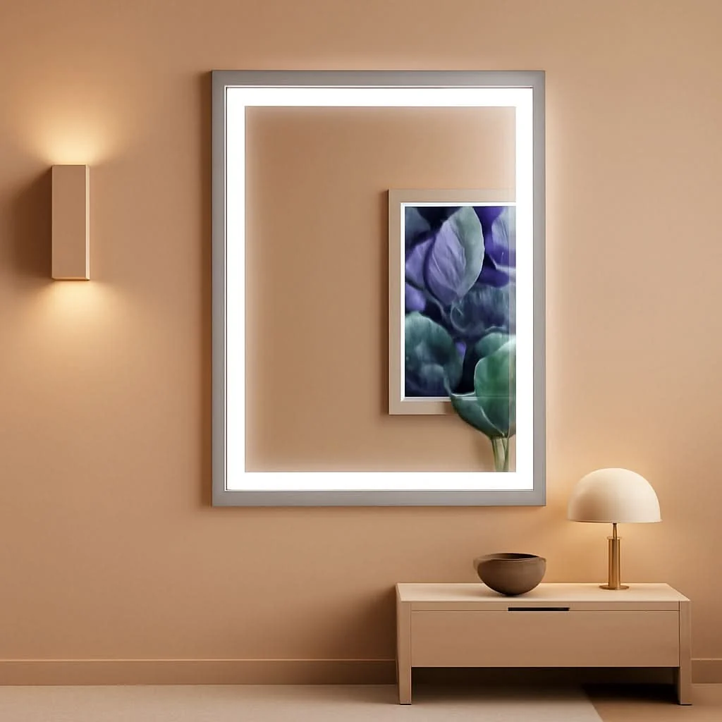 Sustainable 24x32Inch Front Backlit LED Vanity Mirror Dimmable Eco-Friendly