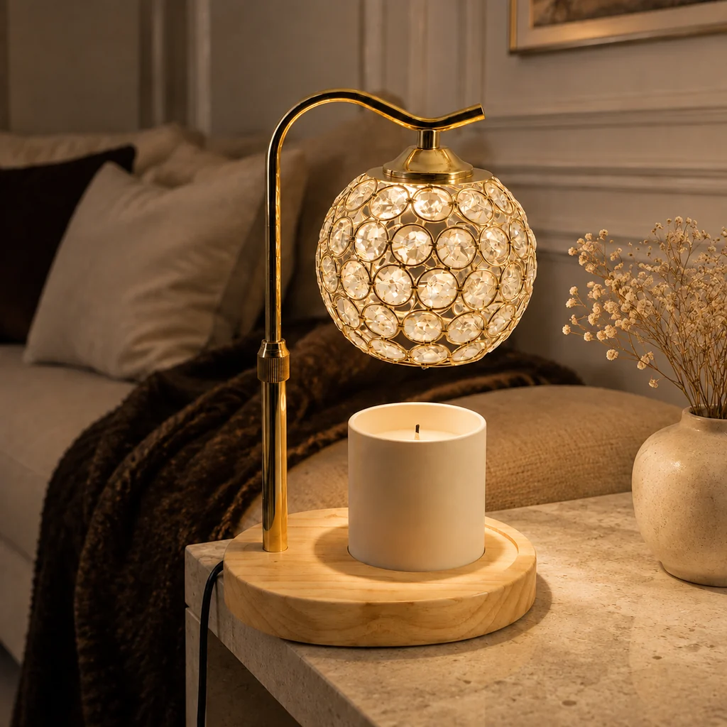 Excellent Faceted Shade Candle Warmer Lamp – Maison Milaya Efficient