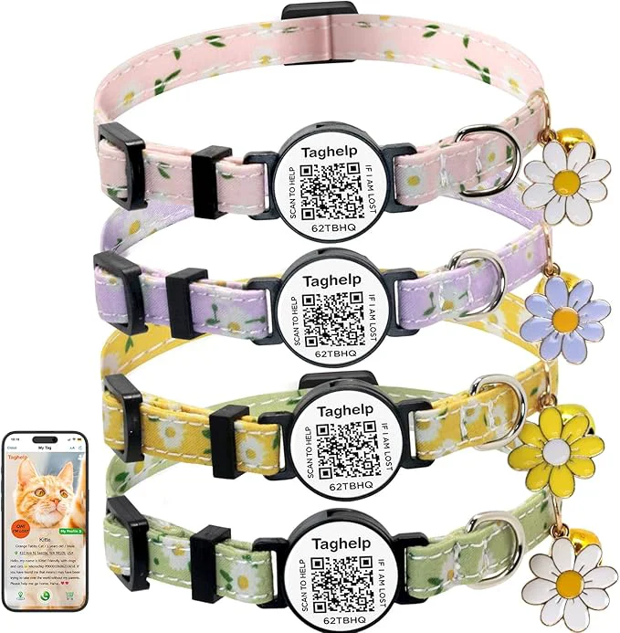 Advanced 4 PCS Cute Flower Cat Collar Consistent