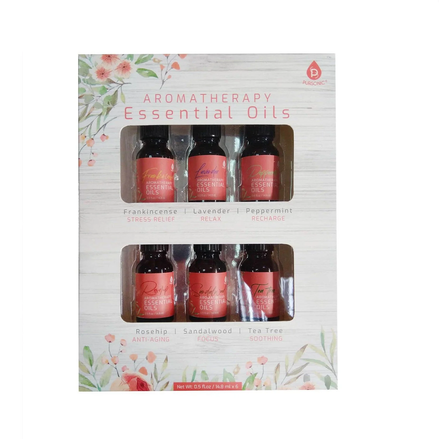 User-Friendly 6 Pack of Aromatherapy Essential Oils Relaxed