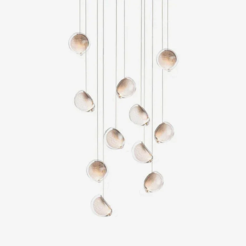Effective 76 Glass Orbs Chandelier Environmentally Friendly