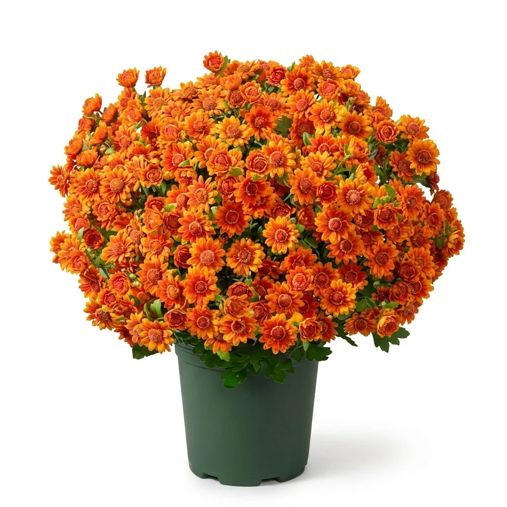 User-Friendly Faux Silk Autumn Mums Lasting Colour No Watering Recyclable