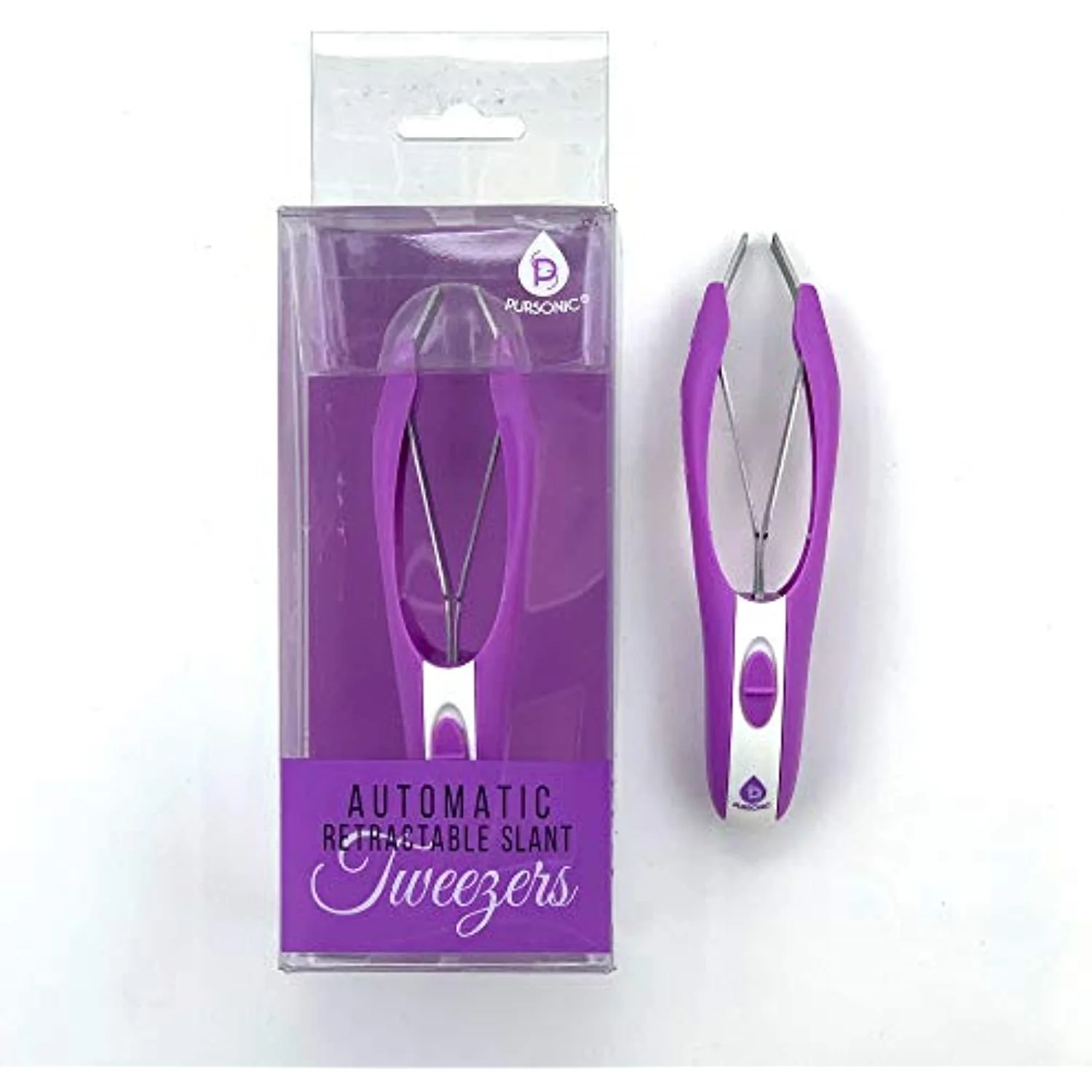 Classic Automatic Retractable Slant Tweezers Contemporary