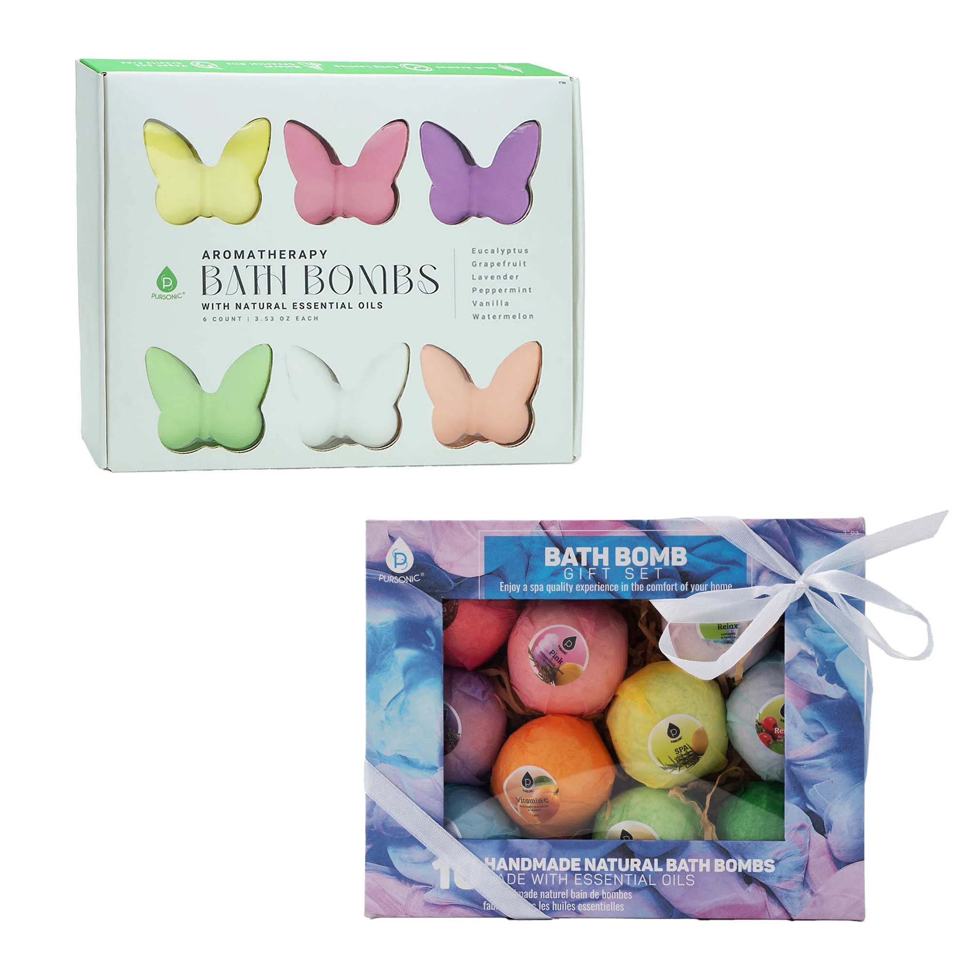Modern Pursonic Aromatherapy Bath Bomb Collection – Your Bath into a Spa Classic
