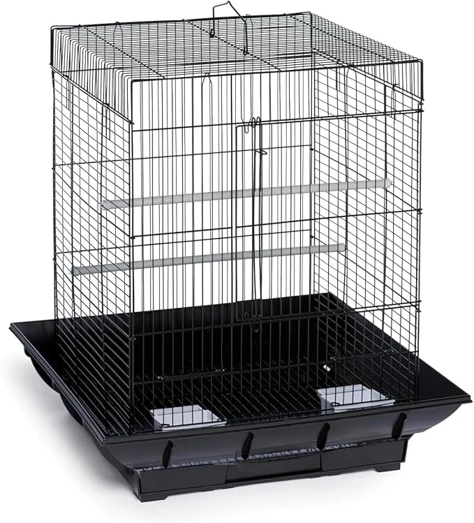 Fashionable Metal Bird Cage 24 Inch High Parrot Cage Natural