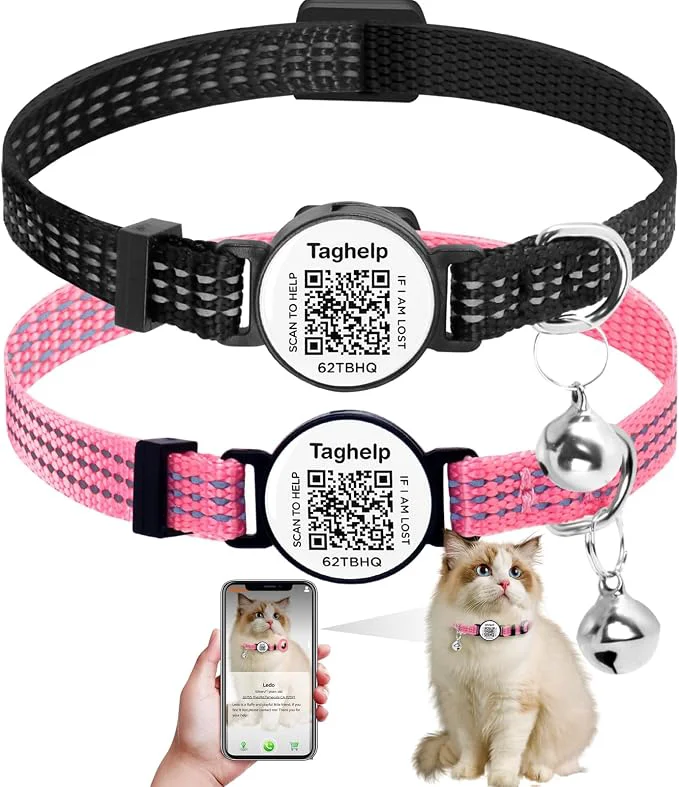 Solid 2-Pack Reflective-Breakaway Cat Collars Exceptional