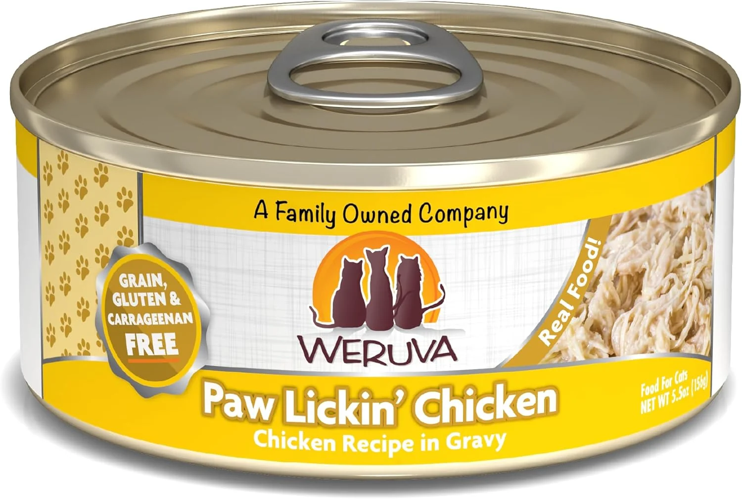 Outstanding Weruva Classic Cat Food Paw Lickin Chicken with Chicken Breast in Gravy 5.5oz Can Pack of 24 Pure