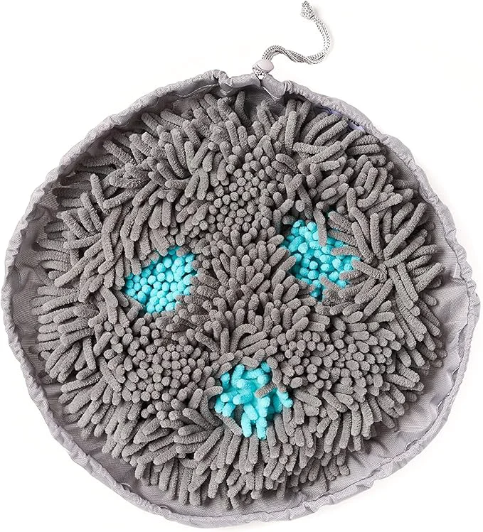 Specialty Pet Parents Forager Bowls Slow Feeder Dog Cat Bowls with SoftSnout™ Non-Slip Backing Portable Pet Puzzle Toys Snuffle Mats 30 oz Modern Grey Meadow Ponds About ThisOverview High-End